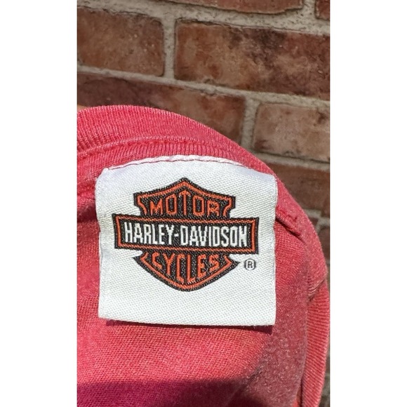 Harley-Davidson Short Sleeve T-Shirt Boys Small Solid Red Logo W/Motorcycle - Picture 6 of 6